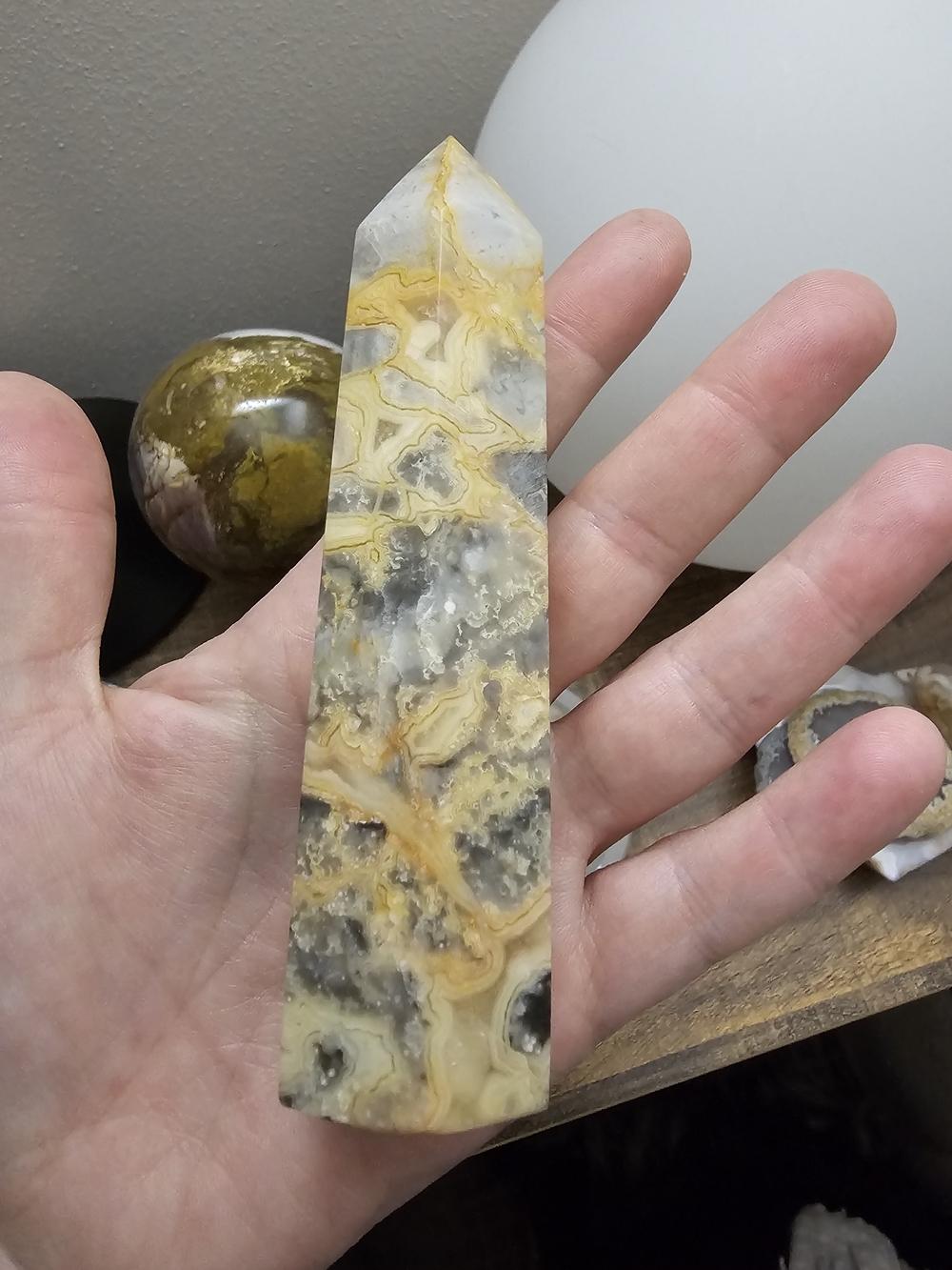 Crazy Lace Agate Tower